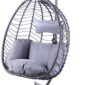 Rattan Effect PE Egg Chair