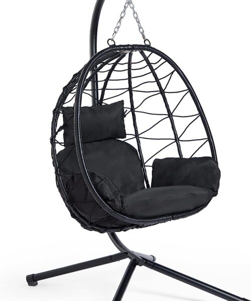 Black Single Swing Chair