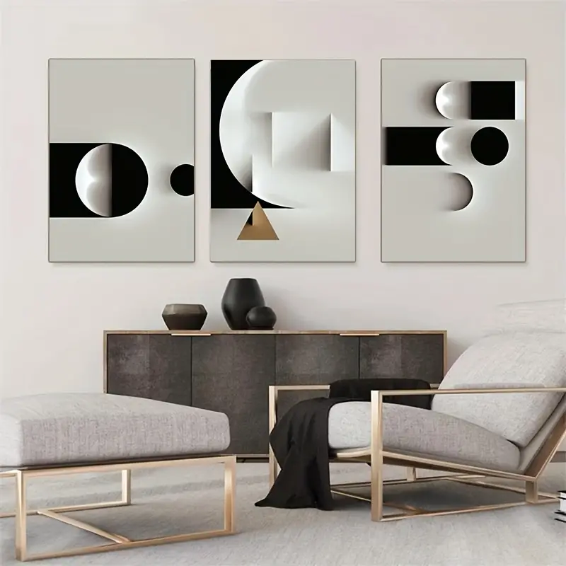 Frameless Geometric Canvas Art