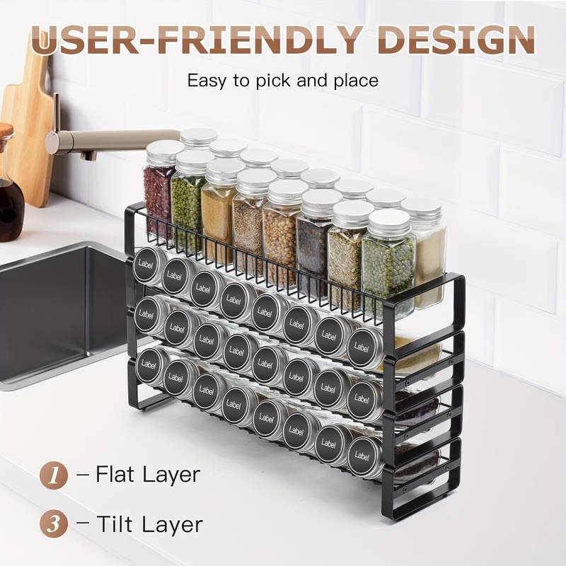 Stackable Spice Rack Organizer