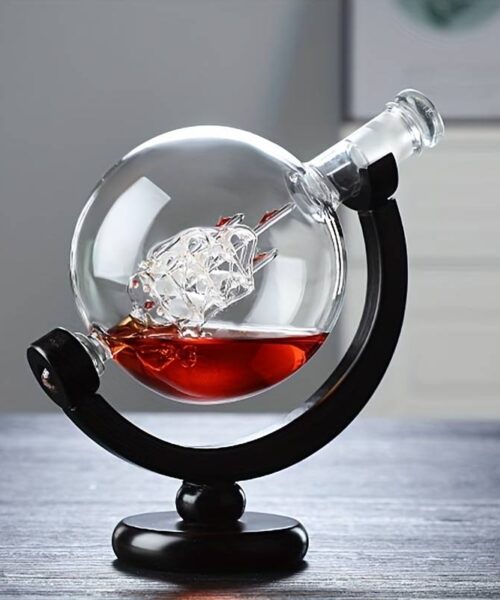 Whiskey Decanter Globe Set